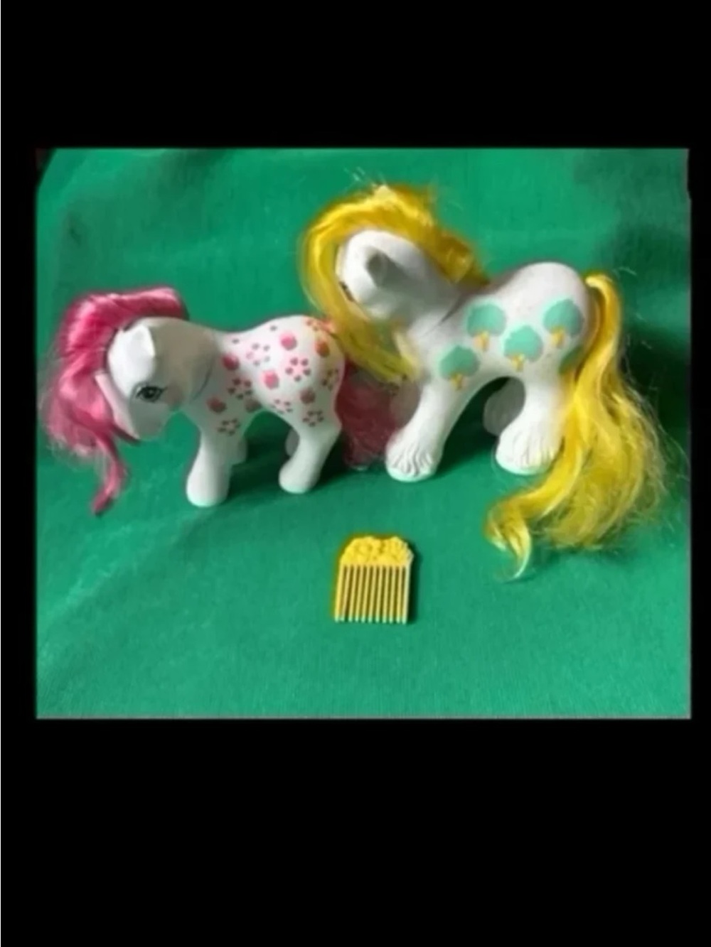 Vintage My little pony G1 Loving Family Ponies 1987 APPLE DELIGHT DAD & MOM lot